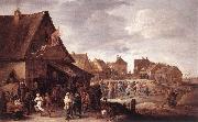 TENIERS, David the Younger Village Feast dtg painting